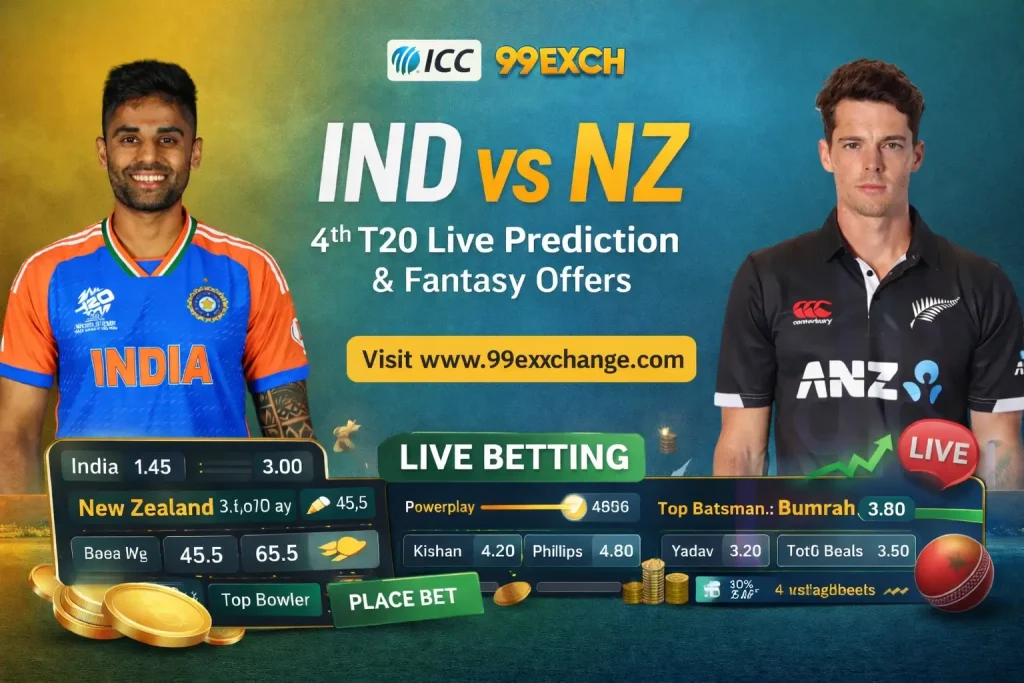 IND vs NZ 4th T20 Live Betting
