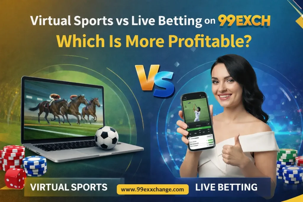 Virtual Sports vs Live Betting on 99Exchange