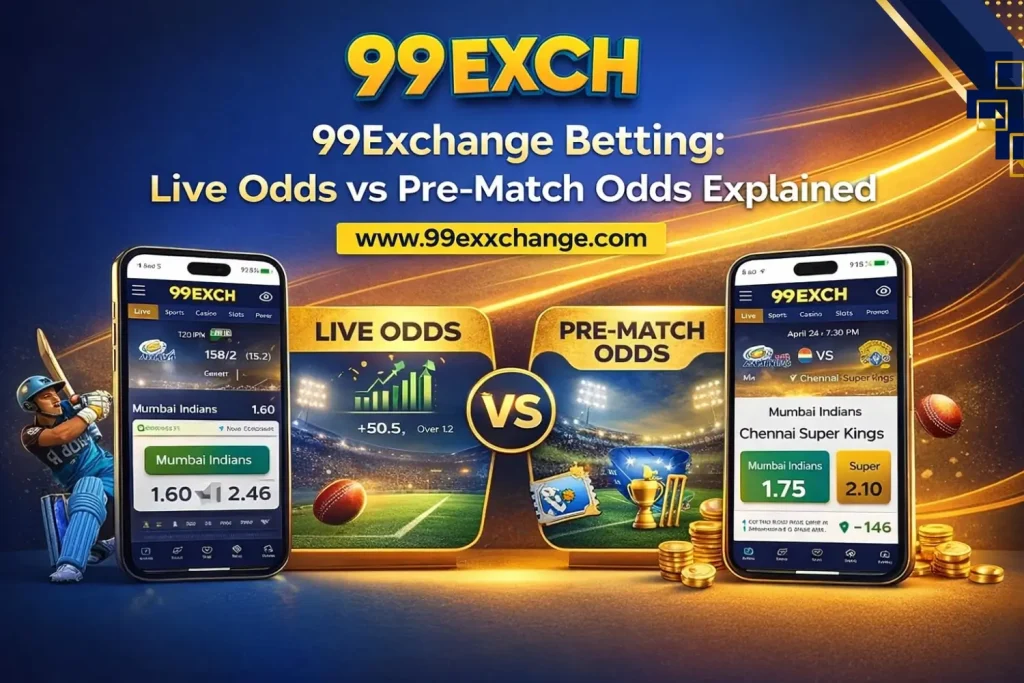 99Exchange Live Odds vs Pre-Match Odds