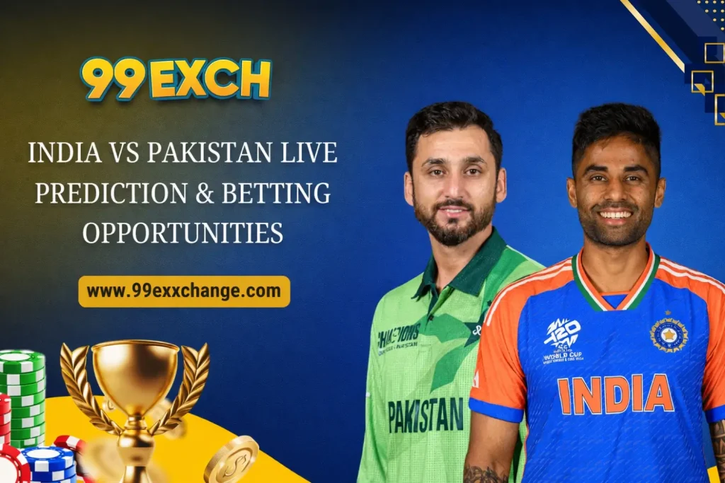 IND Vs PAK Live Betting On 99Exchange