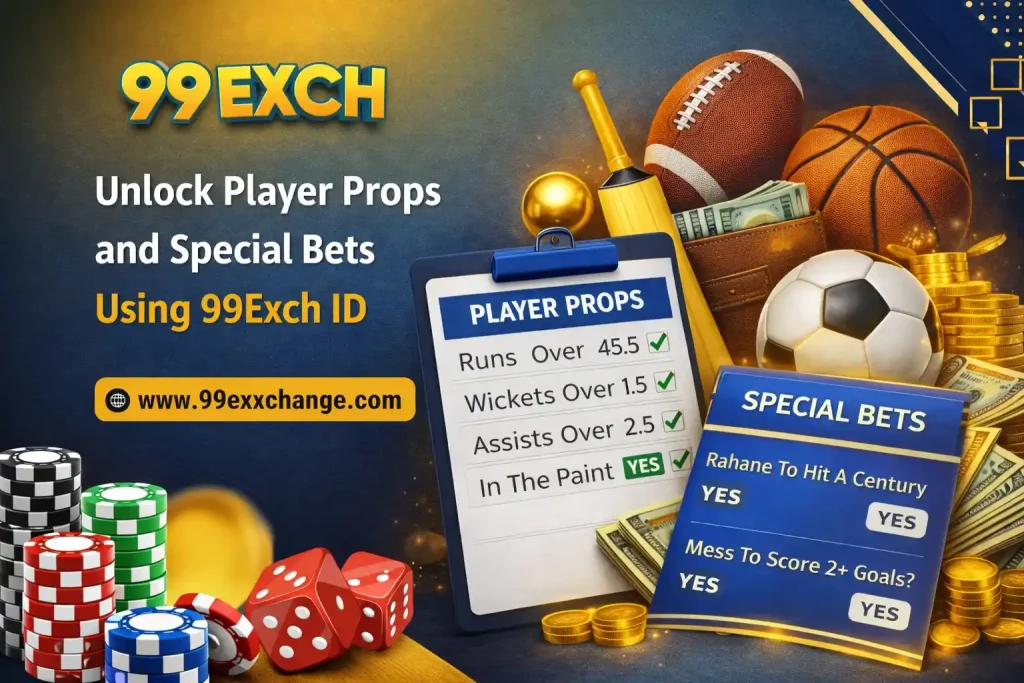Player Props and Special Bets Using 99Exch ID