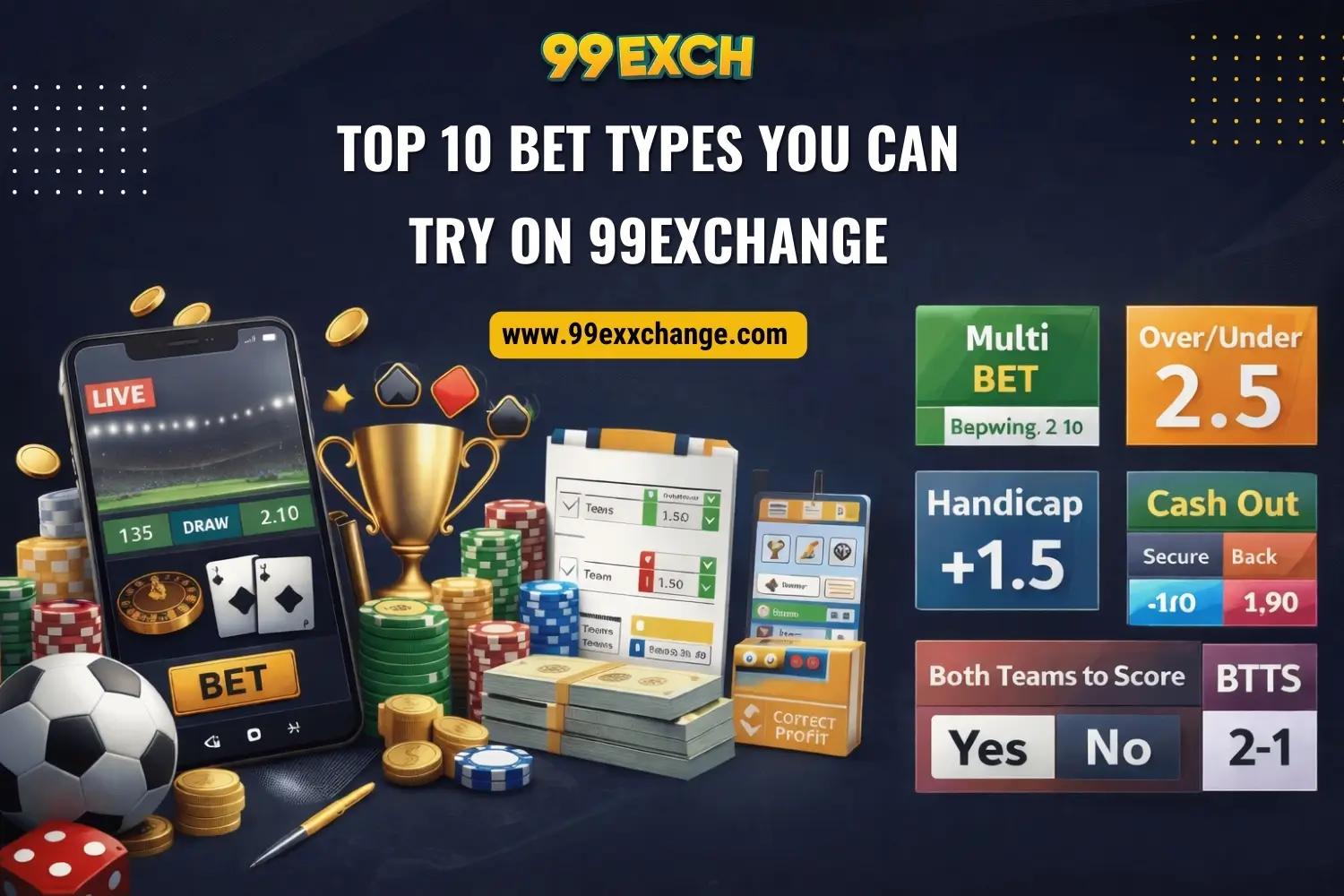 Top 10 Bet Types You Can Try on 99Exchange
