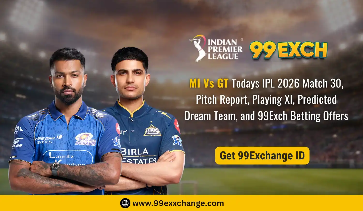 MI Vs GT Todays IPL 2026 Match 30