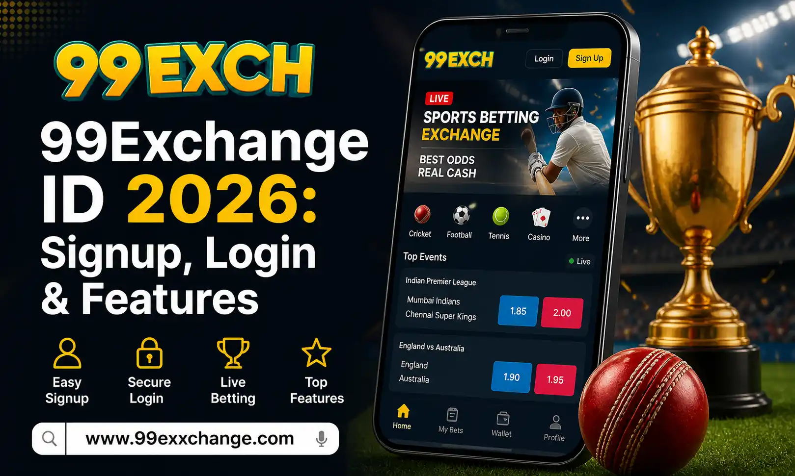99Exchange ID 2026 - Signup, Login & Features